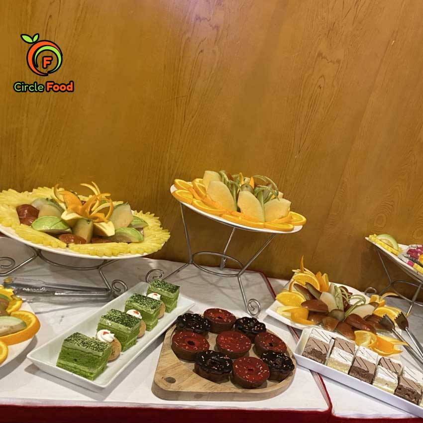 tiệc teabreak cho Hội thảo Hội chợ Xúc tiến thương mại tại Cung văn hóa Hữu nghị Việt Xô