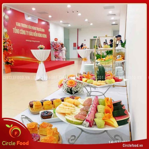 Tiệc teabreak công ty Bảo hiểm Hùng Vương trọn gói hà nội