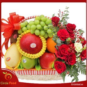 làm giỏ hoa quả biếu Tết
