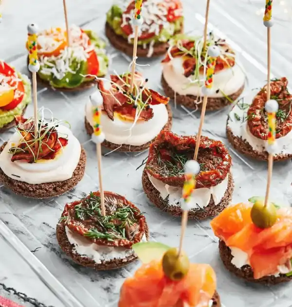 Menu Tiệc Canape CP02 - Thượng Lưu cho Khai trương Showroom/Spa